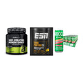 Kraft-Stack: BioTech Creatine + ESN Crank Pump + Nocco BCAA Drink – alle enthaltenen Artikel
