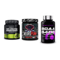 Kraft-Stack: BioTech Creatine + MST NeuroPump + Scitec BCAA 6400 – alle enthaltenen Artikel
