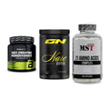 Kraft-Stack: BioTech Creatine + GN Narc Pump + MST 21 Amino – alle enthaltenen Artikel