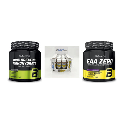 Kraft-Stack: BioTech Creatine + NNT Extreme + BioTech EAA Zero – alle enthaltenen Artikel