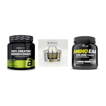 Kraft-Stack: BioTech Creatine + NNT Extreme + Olimp Amino EAA – alle enthaltenen Artikel