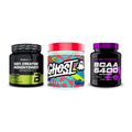 Kraft-Stack: BioTech Creatine + Ghost Legend V4 + Scitec BCAA 6400 – alle enthaltenen Artikel