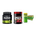 Kraft-Stack: BioTech Creatine + Scitec Hot Blood + Nocco BCAA Drink – alle enthaltenen Artikel