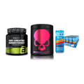 Kraft-Stack: BioTech Creatine + Genius Nutrition + Nocco BCAA Drink – alle enthaltenen Artikel