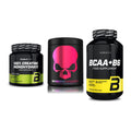 Kraft-Stack: BioTech Creatine + Genius Nutrition + BioTech BCAA+B6 – alle enthaltenen Artikel