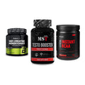 Kraft-Stack: BioTech Creatine + MST Testo Booster + Body Attack – alle enthaltenen Artikel