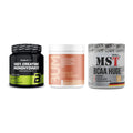 Kraft-Stack: BioTech Creatine + RAW Nutrition + MST BCAA Huge 200 – alle enthaltenen Artikel