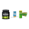 Kraft-Stack: BioTech Creatine + FA Nutrition ICE + Nocco BCAA Drink – alle enthaltenen Artikel