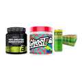 Kraft-Stack: BioTech Creatine + Ghost Legend V4 + Nocco BCAA Drink – alle enthaltenen Artikel