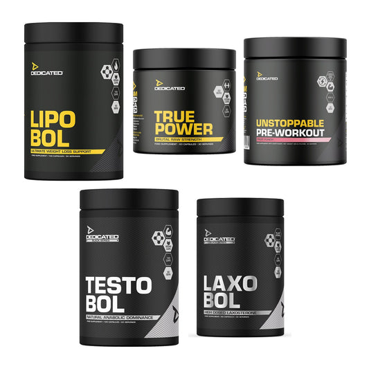 Dedicated Marken-Großset: Lipo-Bol + True Power + 3 weitere – alle enthaltenen Artikel