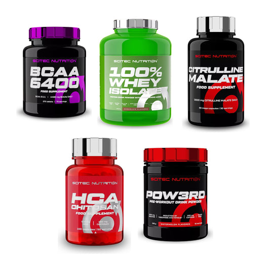 Scitec Nutrition Marken-Großset: BCAA 6400 + 4 weitere – alle enthaltenen Artikel