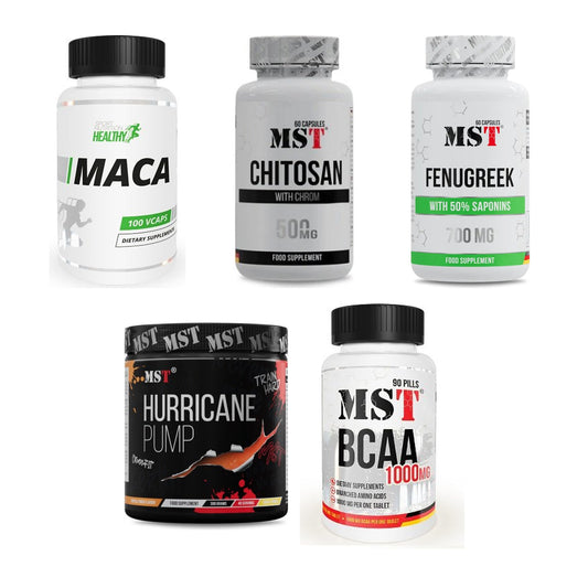 MST Marken-Großset: Healthy Maca + Chitosan + Chrom + 3 weitere – alle enthaltenen Artikel