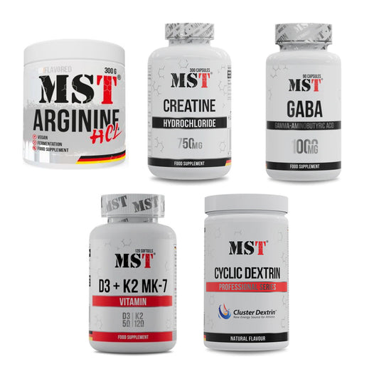 MST Marken-Großset: Arginine HCL + Creatine HCL + 3 weitere – alle enthaltenen Artikel