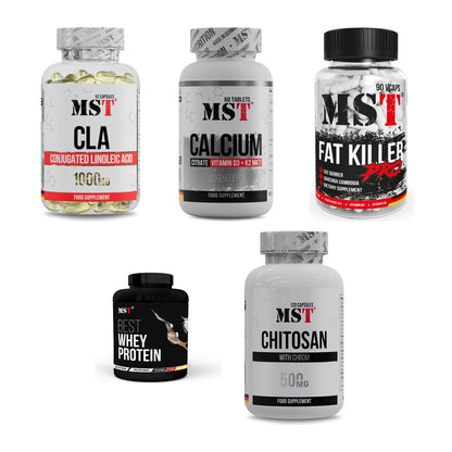 MST Marken-Großset: CLA 1000mg + Calcium Citrate + 3 weitere – alle enthaltenen Artikel