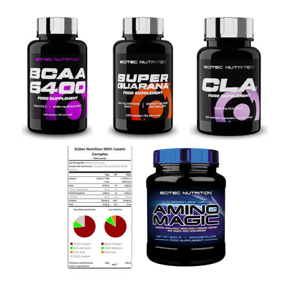 Scitec Nutrition Marken-Großset: BCAA 6400 + 4 weitere – alle enthaltenen Artikel