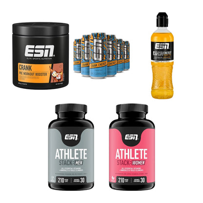 ESN Marken-Großset: Crank Booster + Crank Energy + 3 weitere – alle enthaltenen Artikel
