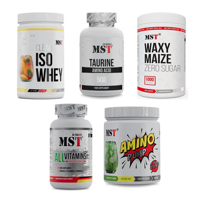 MST Marken-Großset: Iso Clear + Taurine + 3 weitere – alle enthaltenen Artikel