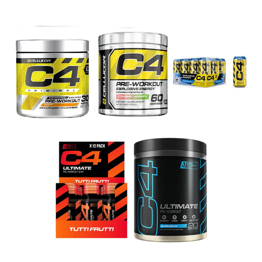 Cellucor Marken-Großset: C4 Original + C4 Original 60 + 3 weitere – alle enthaltenen Artikel