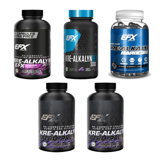 EFX Marken-Großset: Kre-Alkalyn 3000 + 4 weitere – alle enthaltenen Artikel
