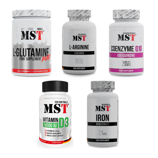 MST Marken-Großset: Glutamine + L-Arginine 120 Kaps. + 3 weitere – alle enthaltenen Artikel