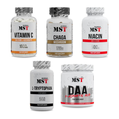 MST Marken-Großset: Vitamin C Calcium + Chaga Mushroom + 3 weitere – alle enthaltenen Artikel