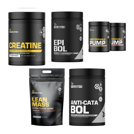 Dedicated Marken-Großset: Creatine + Epi-Bol + 3 weitere – alle enthaltenen Artikel