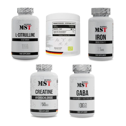 MST Marken-Großset: Citrulline + Arginine HCL + 3 weitere – alle enthaltenen Artikel