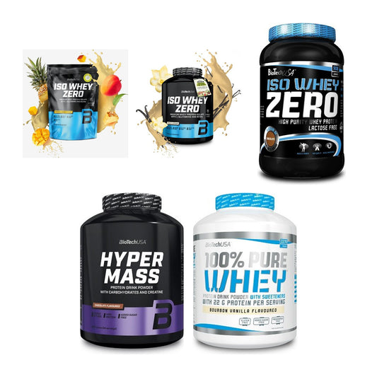 BioTech USA Marken-Großset: Iso Whey Zero + 4 weitere – alle enthaltenen Artikel