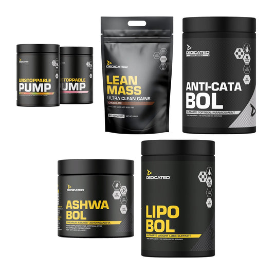 Dedicated Marken-Großset: Unstoppable + Lean Mass + 3 weitere – alle enthaltenen Artikel