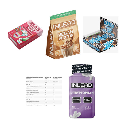 INLEAD Marken-Großset: Color Pens + Vegan Protein + 3 weitere – alle enthaltenen Artikel