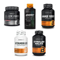 BioTech USA Marken-Großset: Black Burn + Energy Gel + 3 weitere – alle enthaltenen Artikel