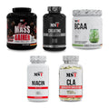 MST Marken-Großset: Best Mass Gainer + Creatine Monohydr + 3 weitere – alle enthaltenen Artikel
