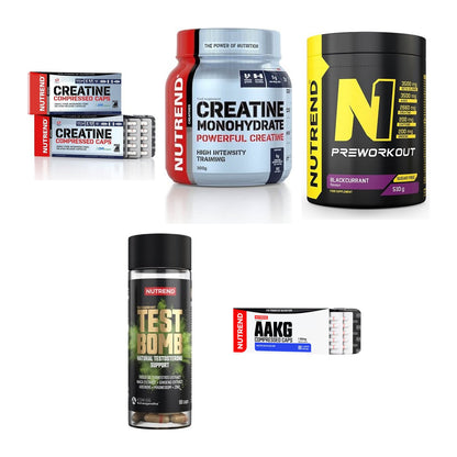 NUTREND Marken-Großset: Creatine Compressed Caps + 4 weitere – alle enthaltenen Artikel