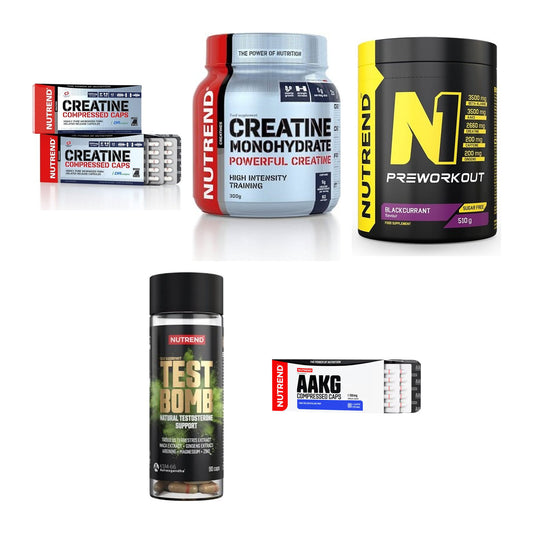 NUTREND Marken-Großset: Creatine Compressed Caps + 4 weitere – alle enthaltenen Artikel