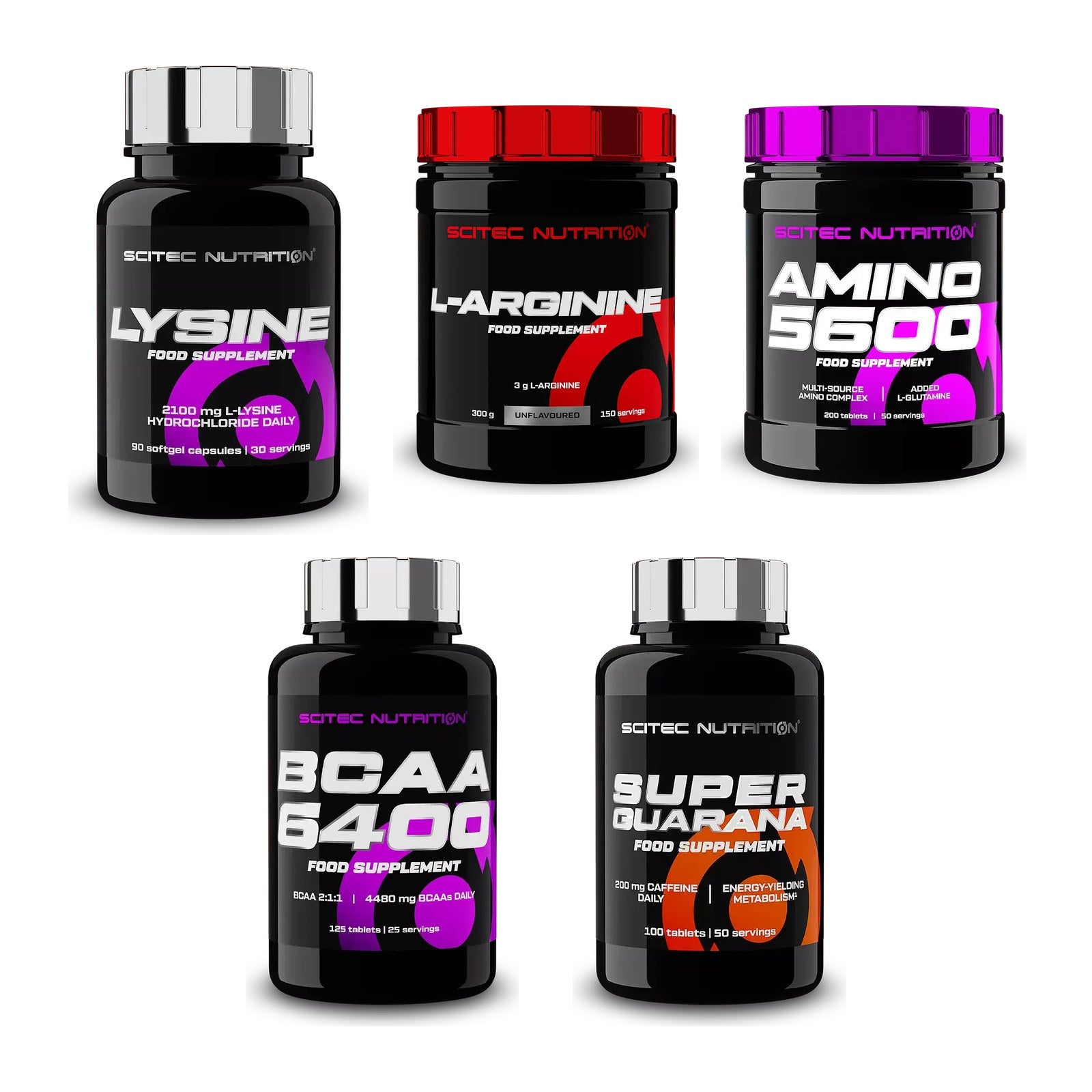 Scitec Nutrition Marken-Großset: Lysine + 4 weitere – alle enthaltenen Artikel