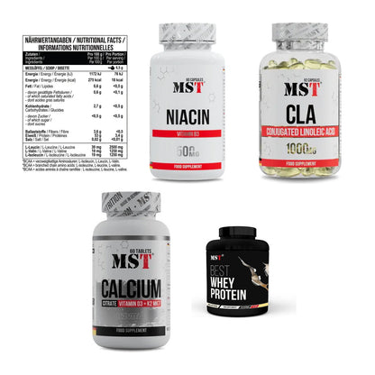MST Marken-Großset: BCAA Zero + Niacin + 3 weitere – alle enthaltenen Artikel
