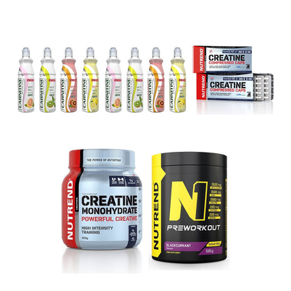 NUTREND Marken-Großset: Activity L-Carnitine Drink + 4 weitere – alle enthaltenen Artikel
