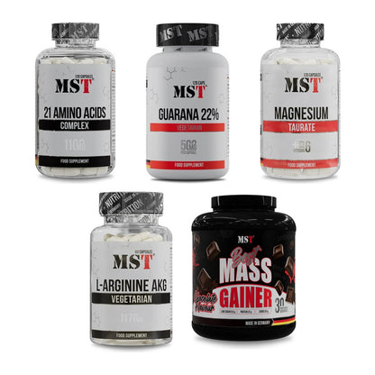 MST Marken-Großset: 21 Amino Acids + Guarana 22% + 3 weitere – alle enthaltenen Artikel