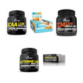 Olimp Marken-Großset: BCAA Mega Caps + Protein Crisp + 3 weitere – alle enthaltenen Artikel