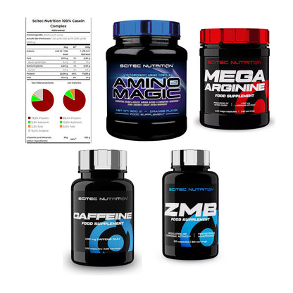 Scitec Nutrition Marken-Großset: Casein Complex + 4 weitere – alle enthaltenen Artikel