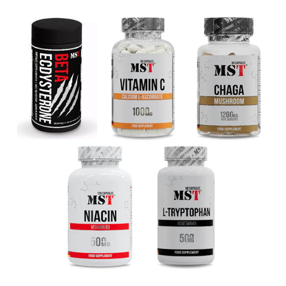 MST Marken-Großset: Beta Ecdysterone + Vitamin C Calcium + 3 weitere – alle enthaltenen Artikel
