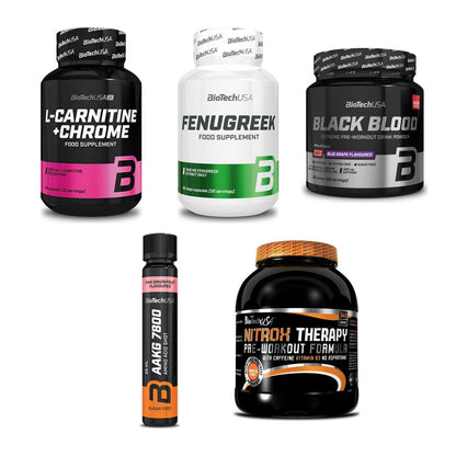 BioTech USA Marken-Großset: L-Carnitine + Fenugreek + 3 weitere – alle enthaltenen Artikel