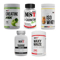MST Marken-Großset: Creatine Kick + L-Carnitine Acetyle + 3 weitere – alle enthaltenen Artikel