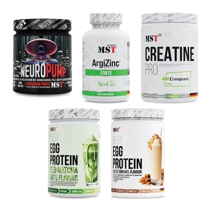 MST Marken-Großset: NeuroPump + ArgiZinc Forte + 3 weitere – alle enthaltenen Artikel