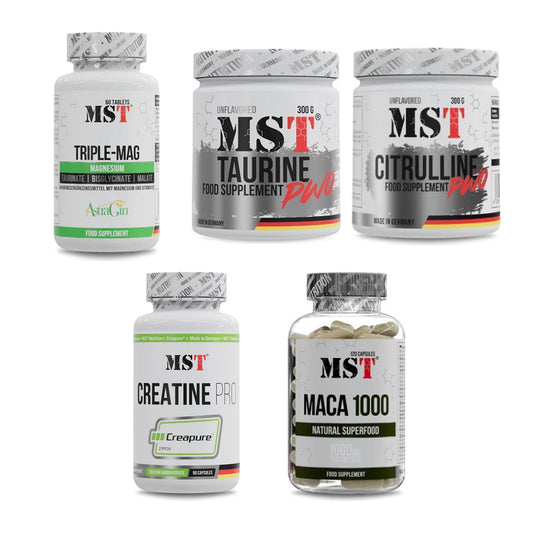 MST Marken-Großset: Tripple Mag + Taurine + 3 weitere – alle enthaltenen Artikel