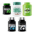 Scitec Nutrition Marken-Großset: Multi Pro Plus 30 Packs + 4 weitere – alle enthaltenen Artikel