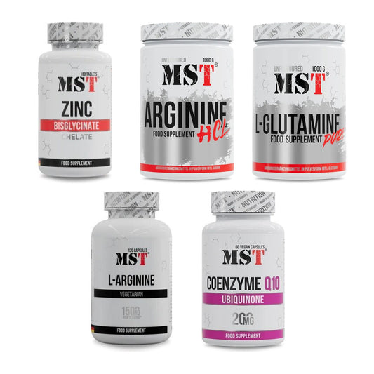 MST Marken-Großset: Zinc Chelate + Arginine HCL + 3 weitere – alle enthaltenen Artikel