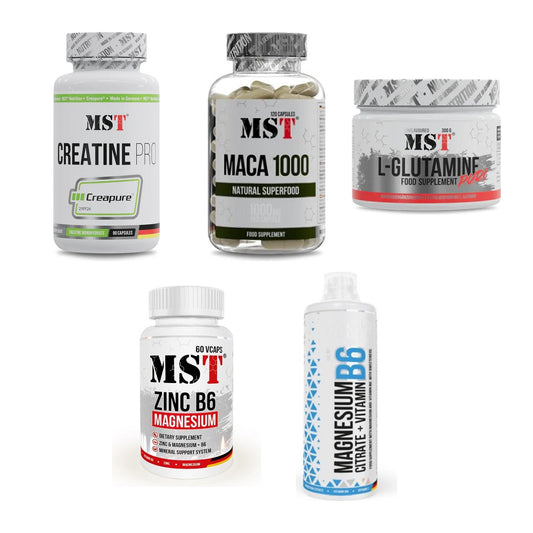 MST Marken-Großset: Creatine Pro CREAPURE + MACA 1000mg + 3 weitere – alle enthaltenen Artikel