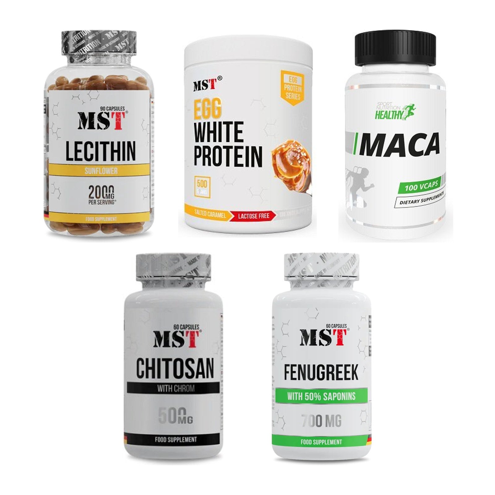 MST Marken-Großset: Lecithin + EGG Protein + 3 weitere – alle enthaltenen Artikel