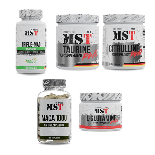 MST Marken-Großset: Tripple Mag + Taurine + 3 weitere – alle enthaltenen Artikel